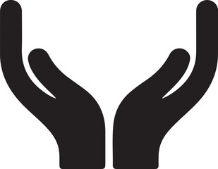 trust  sign hand silhouette