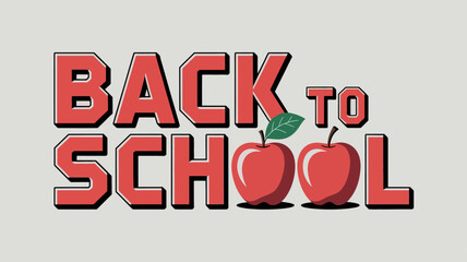 Back to School Apple Education Supplies Learning Class