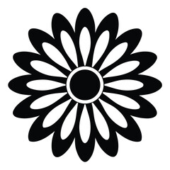 Daisy Flower symbol floral design pattern vector
