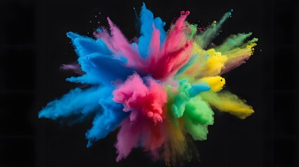 Vivid Color Powder Burst