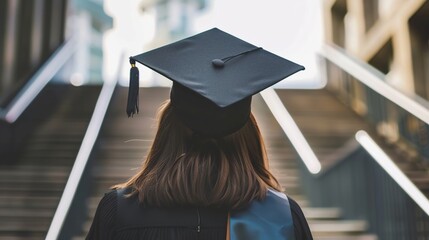 Clean Minimalist Graduation Cap Designs for Academic Certificates, Achievement Badges and Elegant Education Branding