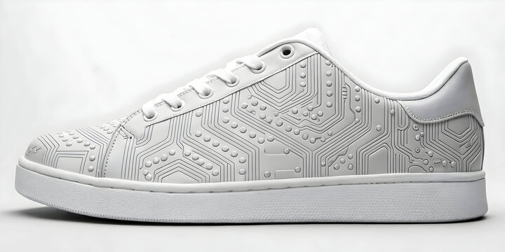 Sneaker sole redesigned with embedded circuit boards - Powered by Adobe