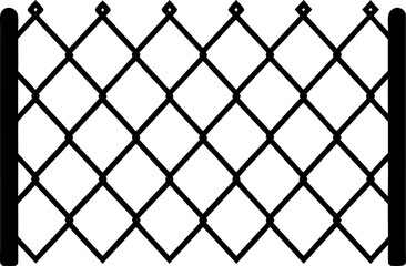 wrought iron fence vector illustration 