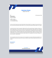 Company or office letterhead. Professional corporate business letterhead layout design for company. Simple and clean part of branding or brand identity design.