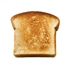 Toasted Bread Slice with Golden-Brown Crust and Soft Interior