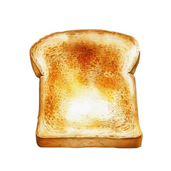 Toasted Bread Slice with Golden-Brown Crust