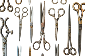 Antique Scissors Collection Vintage Tools Metal Crafts