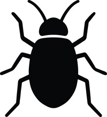 Silhouette cockroach vector insect bug illustration vector illustrator