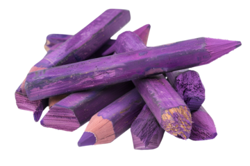 Purple pencils art supplies creative drawing tools