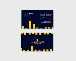 Clean and modern business card template 