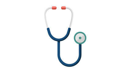 Stethoscope Icon – Minimalist Medical Instrument Illustration in Flat Modern Style for Healthcare Branding.