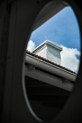 A chimney of an old home on the Florida coast