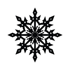 Abstract winter celebration design with delicate crystal snowflakes , perfect for christmas decoration.