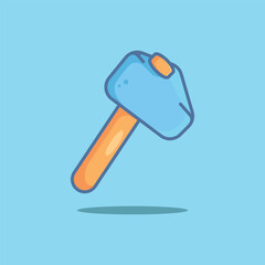 Axe element vector cartoon illustration gardening tools