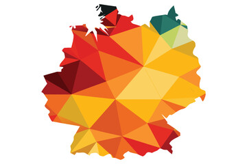 Polygon Germany map 