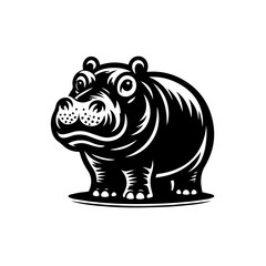 Fototapeta premium hippopotamus vector illustration