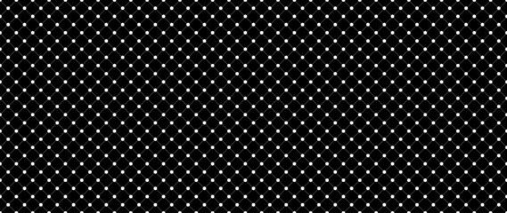 Cross rhombus geometric seamless pattern. White cross line and dot seamless pattern on black. Diagonal squares background.