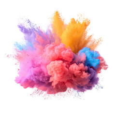 Fototapeta premium Vibrant explosion of colorful powder (5)