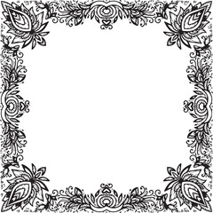 Beautiful flower art and mandala vector design