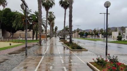 View of city, monuments and landmarks of cartagena, Murcia