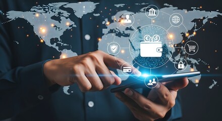 Digital wallet online banking mobile payment technology