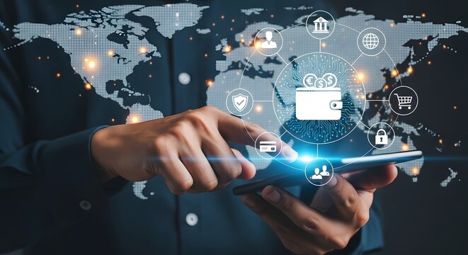 Digital wallet online banking mobile payment technology