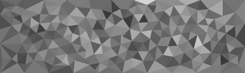 Low-poly abstract background in grayscale tones, composed of geometric triangles with a faceted 3D effect, creating a modern and minimalist style.


