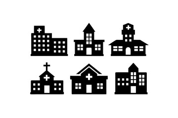 different hospital building set   