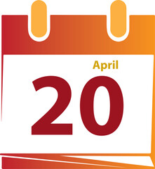 Desk Calendar Color Vector Design