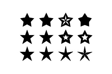 different star icon set   