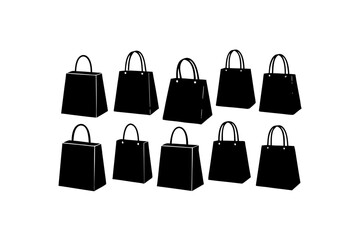 different shopping bag set  .svg