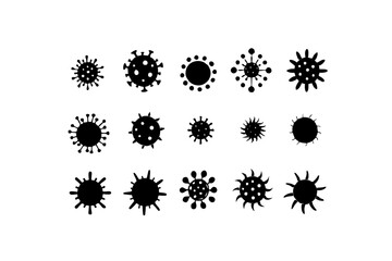 different virus microbe set 