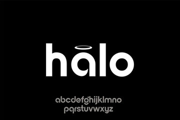 Halo Font Illustration