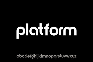 Platform Logo and Font Typeface Design