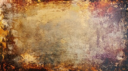 Obraz premium Abstract grunge background texture with gold, brown, and red hues.