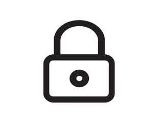 Modern secure connection symbol in clean vector
