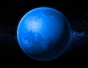 Obraz premium Blue planet in space