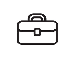 Sleek Travel Bag Icon Created with Clean Minimal Line Aesthetic  