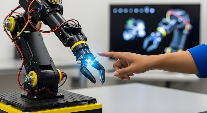 Exploring robotic arm technology interaction with human hand for future innovation and automation