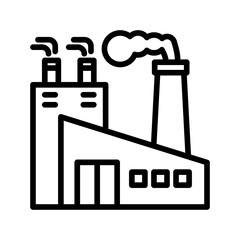 Factory Management line icon