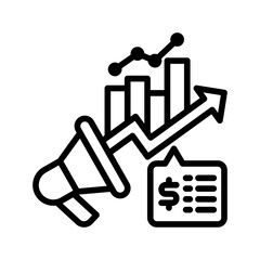 Marketing line icon
