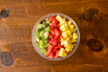 Smoothie bowls with fresh fruit