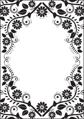 Beautiful flower art and mandala vector design