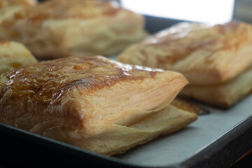Upside Down-Puff Pastry Pizza Tart. Pastry. 