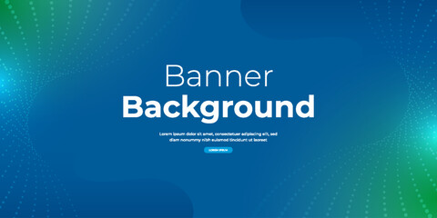 Blue Background Banner Template