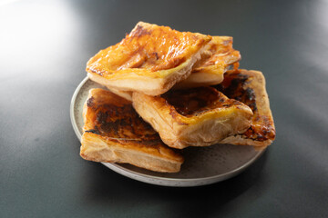 Upside Down-Puff Pastry Pizza Tart. Pastry. 