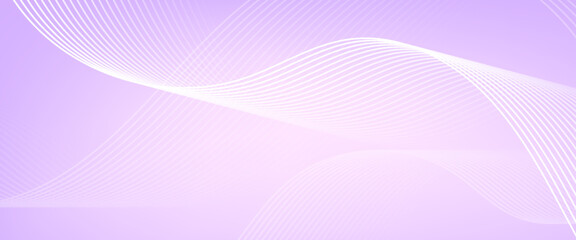 Soft purple abstract background with flowing white curved lines and smooth gradient. Ideal for beauty, wellness, or elegant design themes.