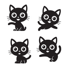 Cat Faces Icon Set