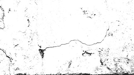 Cracked Wall Vector Texture for Grunge Design, Black and White Crack Overlay Vector Background, Damaged Concrete Texture Template in Vector Style, Grunge Crack Line Texture for Urban Design Projects