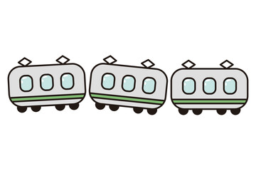かわいい列車のイラスト